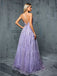 Lavender 1930s Sequin V-Neck Spaghetti Strap Dress - vintage dress, retro fashion