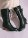 Leather Bow Lace-Up Calf High Boots — vintage style that transcends decades