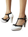 Leather Bow Round Toe Buckle T-Strap Heels: timeless vintage elegance she makes her own