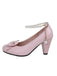 Leather Bowknot Ankle Strap Chunky Heels — vintage style that transcends decades