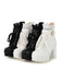 Leather Lace Patchwork High Heel | vintage shoes, retro heels