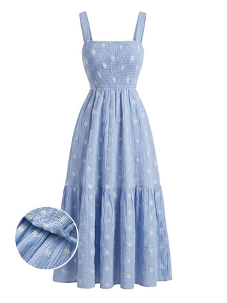 Light Blue 1950s Cami Vintage Classic Dress