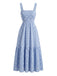 Light Blue 1950s Cami Vintage Classic Dress 2