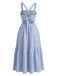 Light Blue 1950s Cami Vintage Classic Dress 3