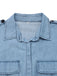 Light Blue 1950s Denim Button Lapel Romper - vintage jumpsuit, retro fashion