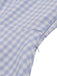 Light Blue 1950s Plaid Belt Lapel Dress — the kind of 1950s dress that makes strangers smile