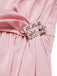 Light Pink 1920s Satin Square Neck Back Bow Dress - vintage dress, retro fashion, Gatsby party