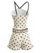 Light Yellow 1980s Polka Dot Bikini Set, vintage swimsuit, pin-up swimwear - perfect for women who love vintage and retro fashion