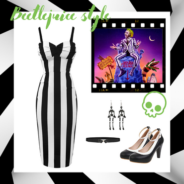 Black 1960s Vertical Stripe Straps Pencil Dress