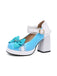 This Mary Jane Color Block Chunky Heel Shoes whispers vintage secrets to those who notice