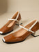 Mary Jane Patent Leather Chunky Heel Shoes: timeless vintage elegance she makes her own
