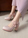 Mary Jane Polka Dots Bowknot Chunky Heels — vintage style that transcends decades