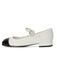 She finds her vintage story in this Mary Jane Thick Heel Leather Shoes