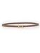 Metal Buckle H Letter PU Leather Thin Belt - vintage fashion, retro style