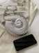 Metallic Seashell Clutch Chain Bag - vintage fashion, retro style