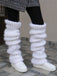 Mohair knitted Long-Pile Socks - vintage fashion, retro style