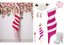 Pink 1960s Candy Cane One-Shoulder Dress