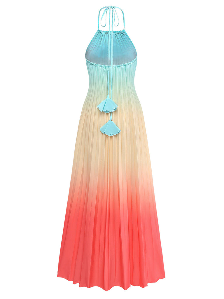 Multicolor 1930s Long Dress
