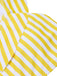 Multicolor 1930s Off-Shoulder Stripes Swimsuit — 1930s poolside glamour meets sun-drenched confidence