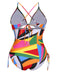 1940s Print One-Piece Swimsuit — because 1940s glamour never goes out of style