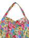 Multicolor 1960s Halter Floral Bow Heart Dress - vintage dress, retro fashion