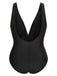 Multicolor 1960s V-Neck U-Back Swimsuit — because 1960s glamour never goes out of style