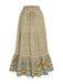 She sways in this Multicolor 1970s Floral Bohemia Skirt and it's pure 1970s magic