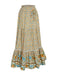 Multicolor 1970s Floral Bohemia Skirt: 1970s grace for the woman who dances through life