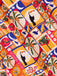 She slips into this Multicolor 1970s Tropical Floral Dress and suddenly it's a 1970s daydream