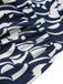 She slips into this Navy Blue 1930s Geometric Printed V-Neck Dress and suddenly it's a 1930s daydream