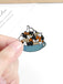 Pet Day Stacking Teacup Cats Brooch