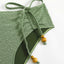Green 1970s Boho Beaded Bikini Set & Ruched Cover-Up