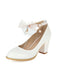 Bow Patent Leather Mary Jane Chunky Heels