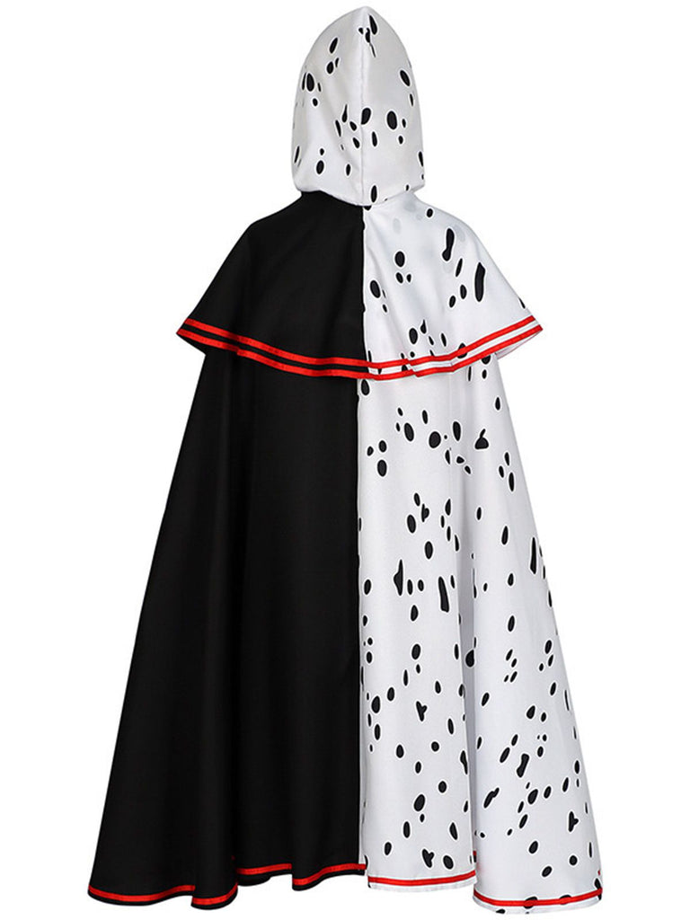 1950s Halloween Black & White Witch Chloe Cape