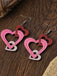 Valentine Triple Layer Heart Drop Earrings