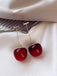 Red Cherry Drop Earrings