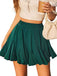 1980s Chiffon Ruffles Solid Mini Skirt