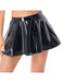 1980s Patent Leather Pleated Mini Skirt