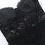 Black 1960s Floral Lace Bandeau Romper