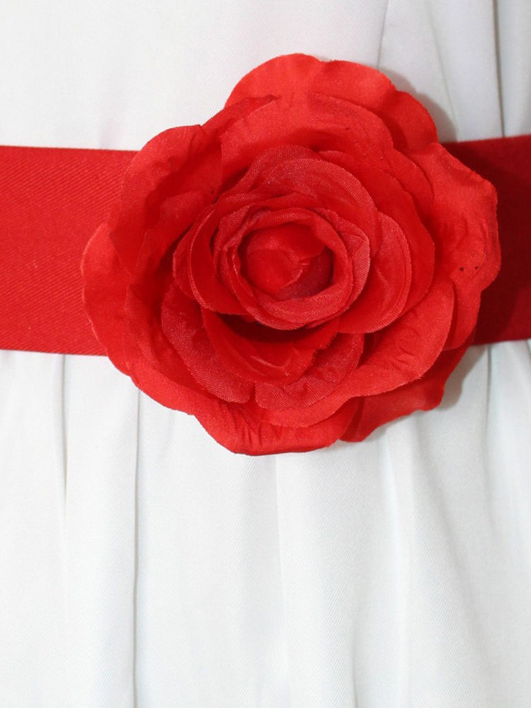 White 1940s Annabelle Doll Inspired Dress