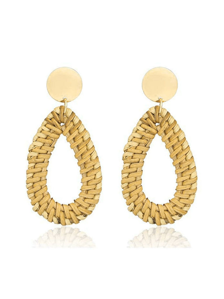 Retro Geometric Beach Holiday Crocheted Earrings