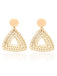 Retro Geometric Beach Holiday Crocheted Earrings