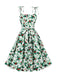 1950s Tie-up Bow Suspender Christmas Dress