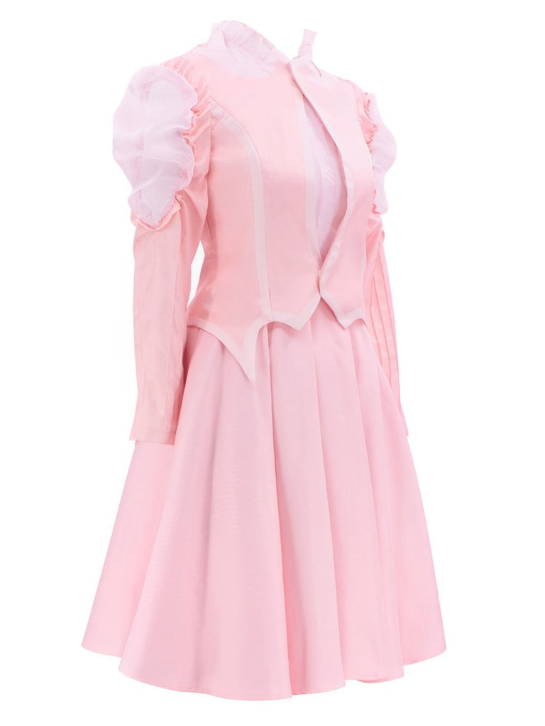 Pink 1960s Wicked-Inspired Glinda Costume Set