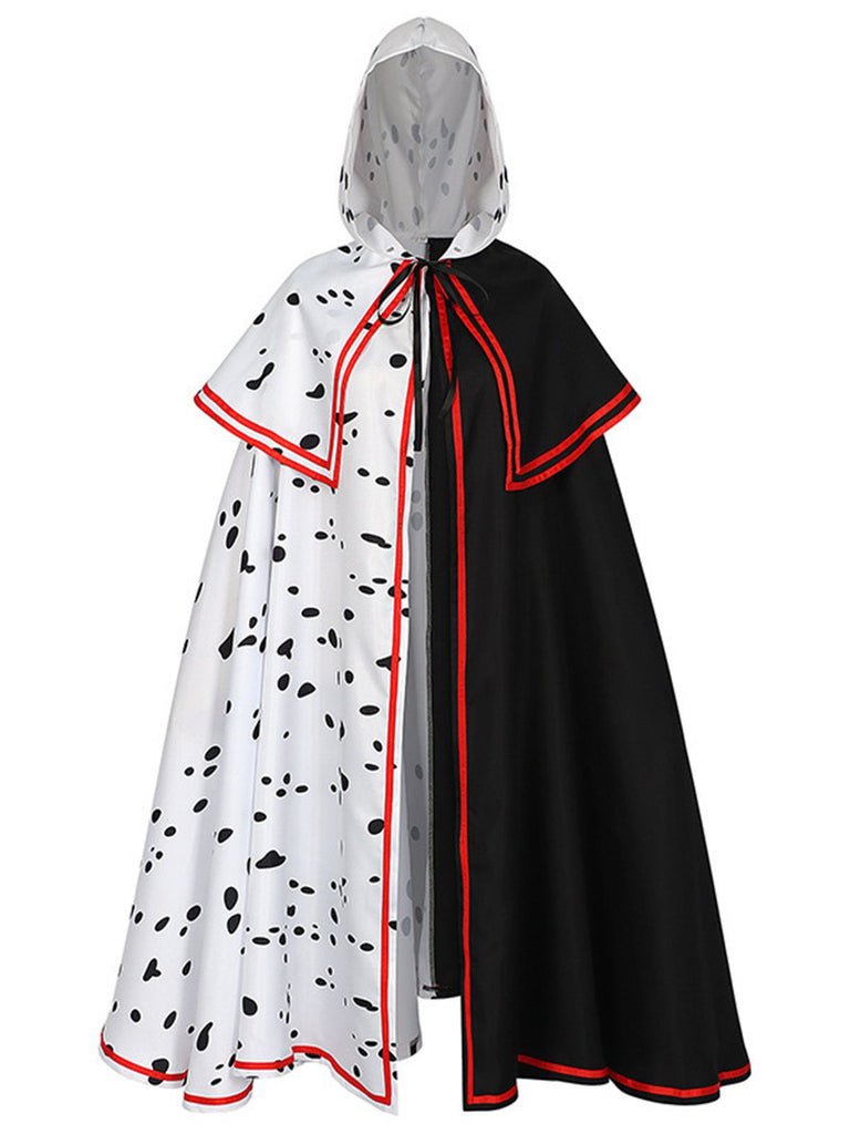 1950s Halloween Black & White Witch Chloe Cape