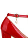 Bow Patent Leather Mary Jane Chunky Heels