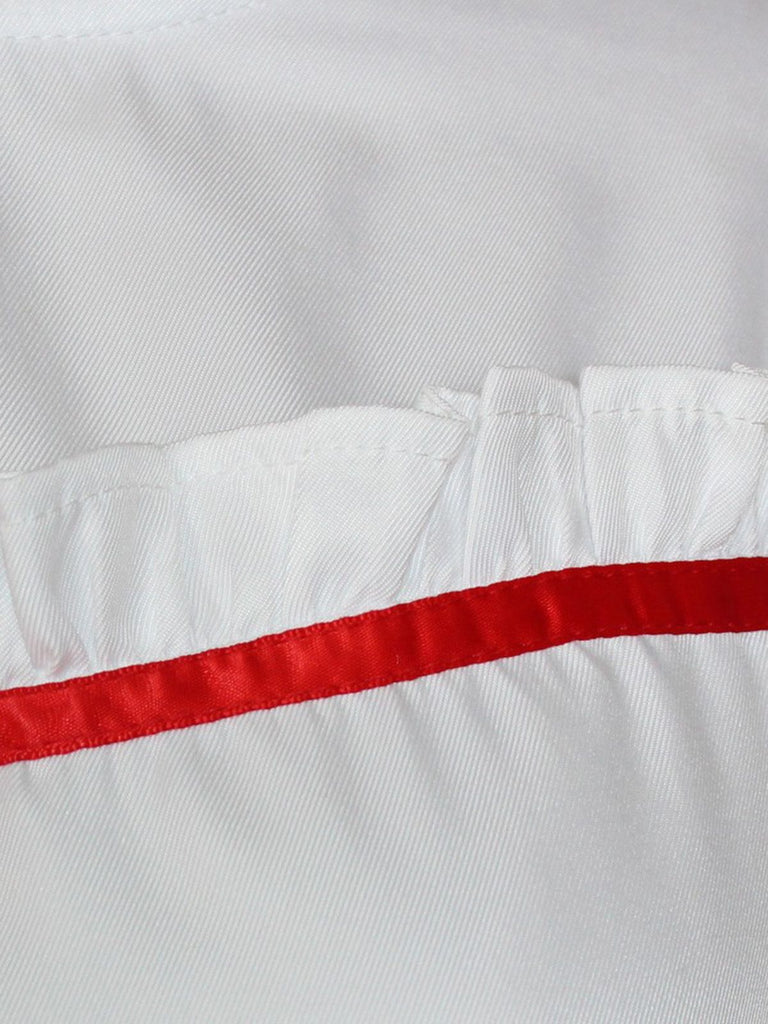 White 1940s Annabelle Doll Inspired Dress