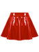 1980s Patent Leather Pleated Mini Skirt