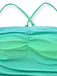 Ombre Green 1930s Ruched One-Piece Swimsuit - vintage swimsuit, pin-up style