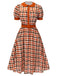 1940s Houndstooth Doll Collar Dress | 1940s | vintage dress, retro fashion